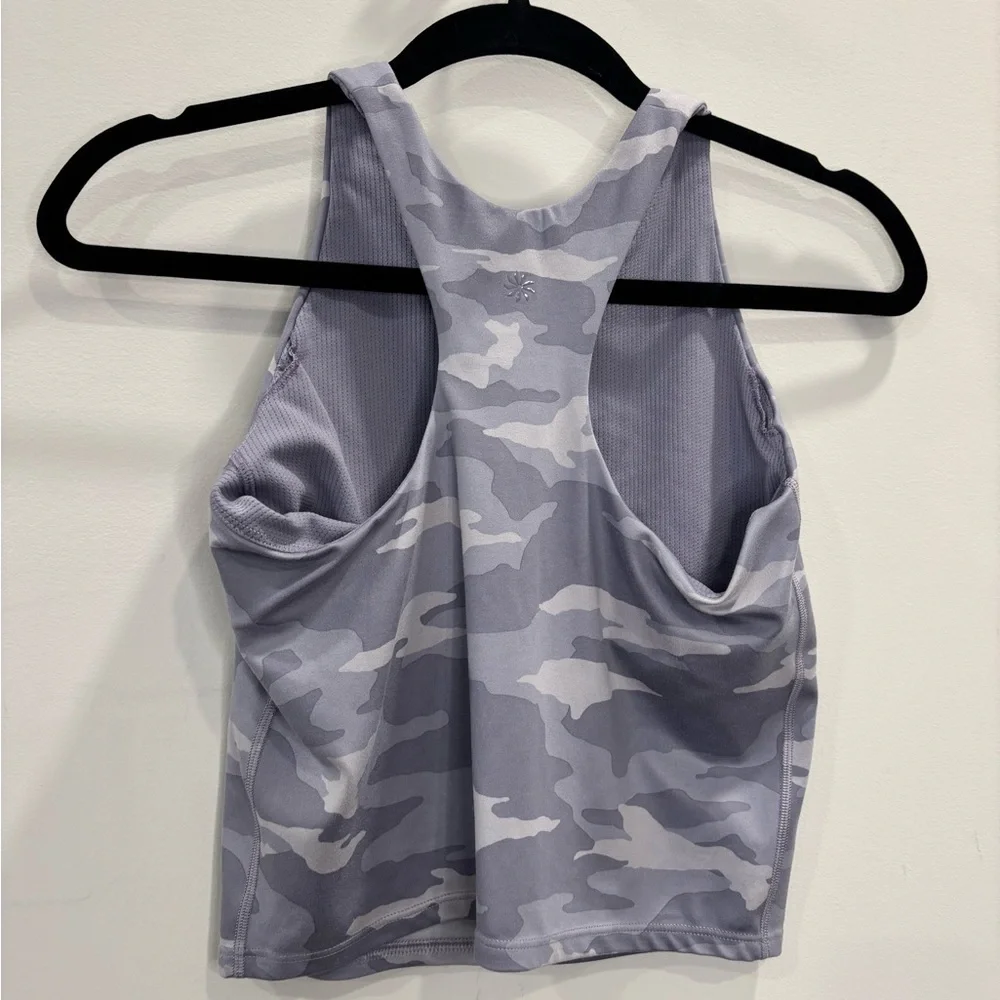 Athleta Gray Camouflage Tank Top